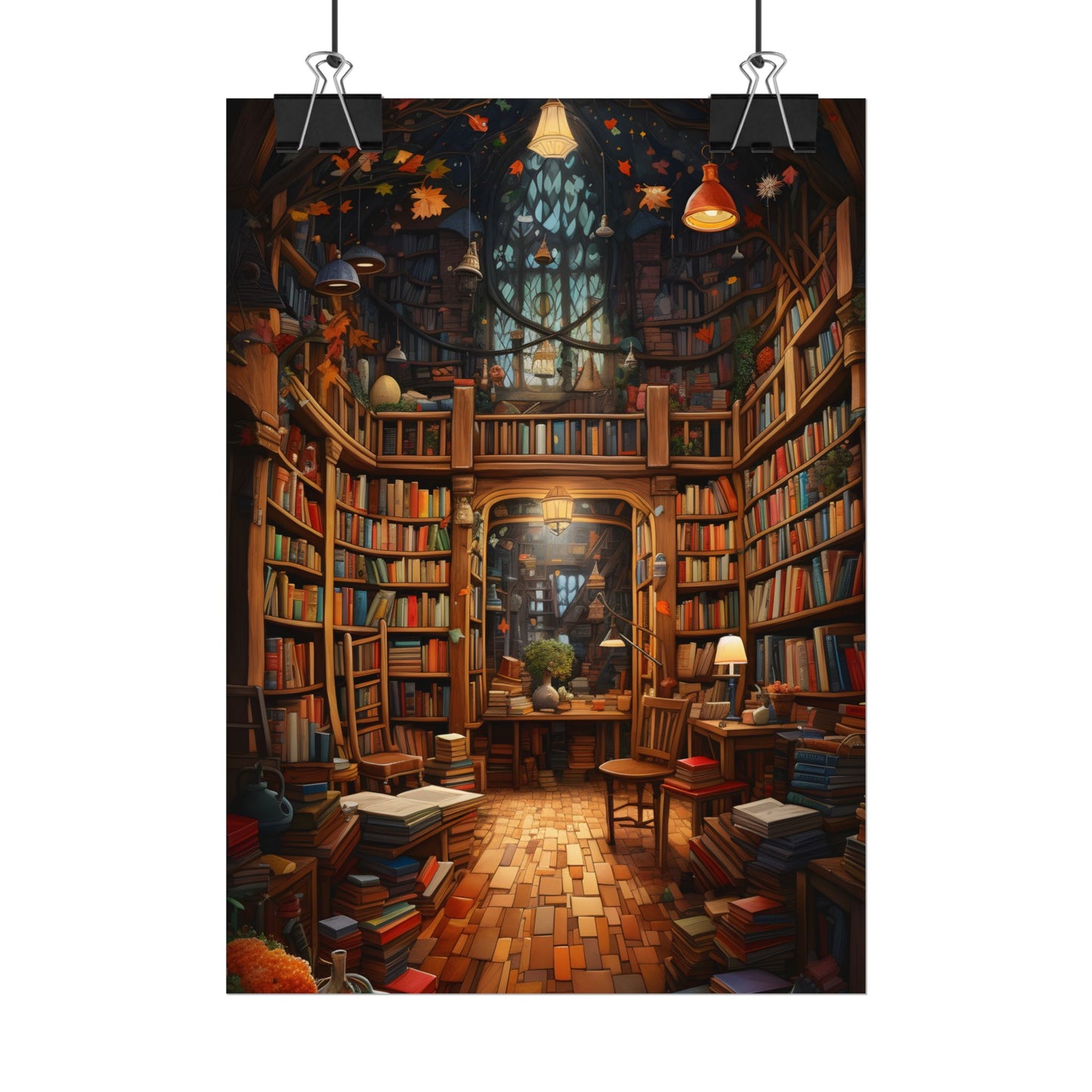 Charming Magical Bookshop: Cozy Book Lover's Paradise - Poster