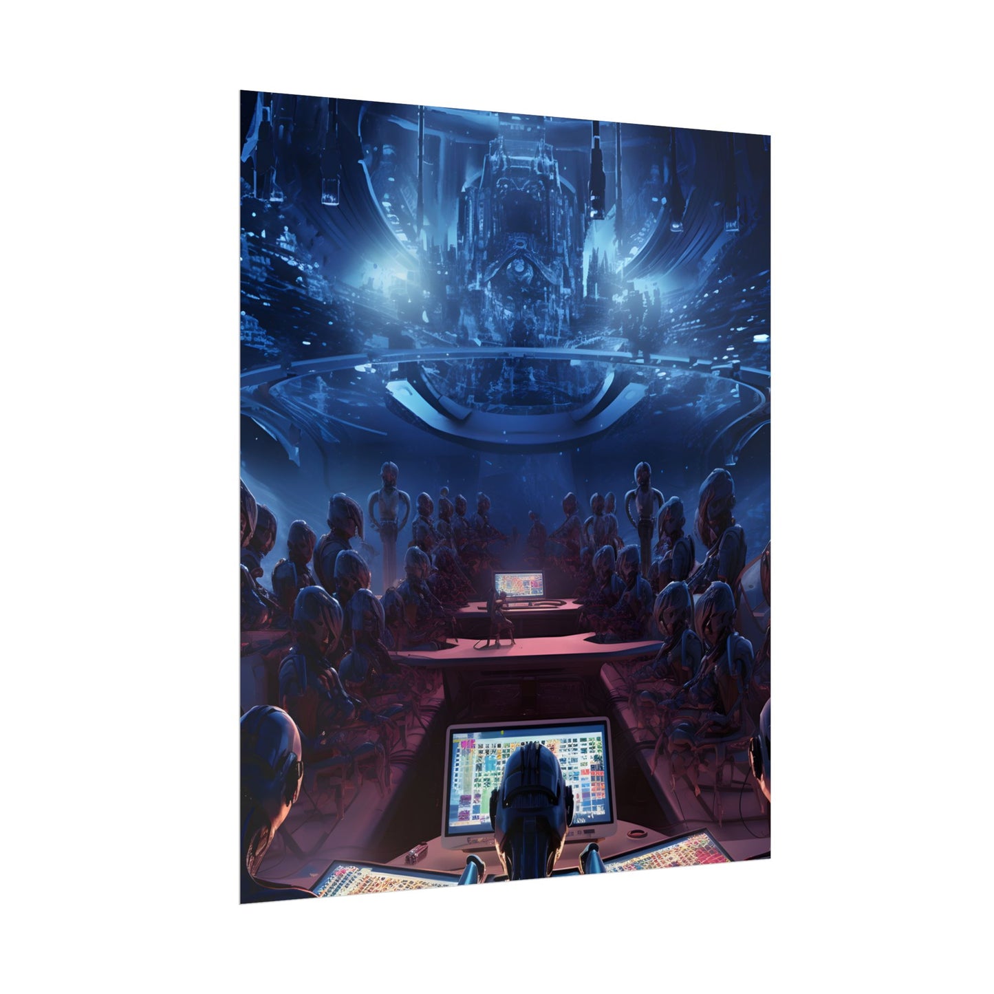 Futuristic Robot Orchestra: Musical Performance Art - Poster
