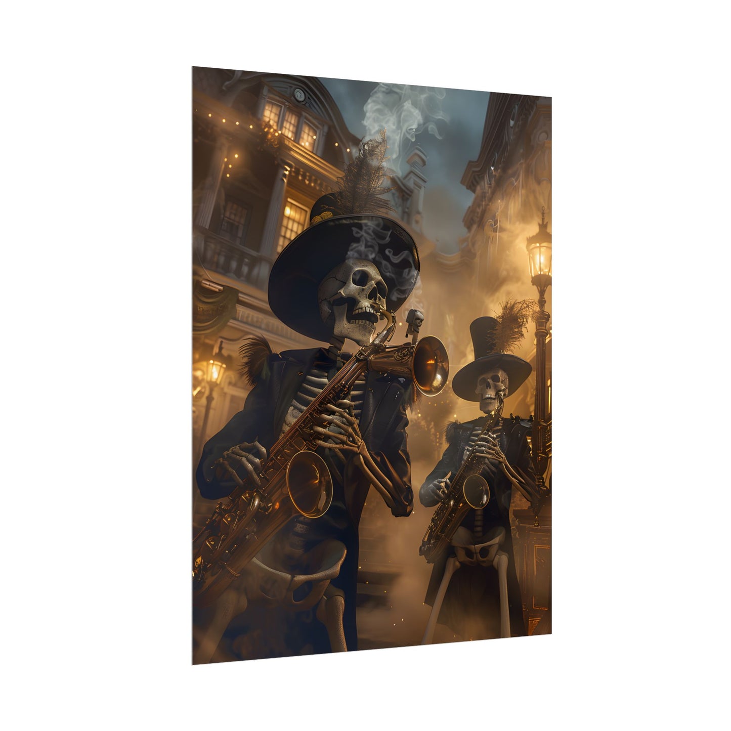 Victorian Skeleton Jazz Band: Lowbrow Artwork in Swing - Poster