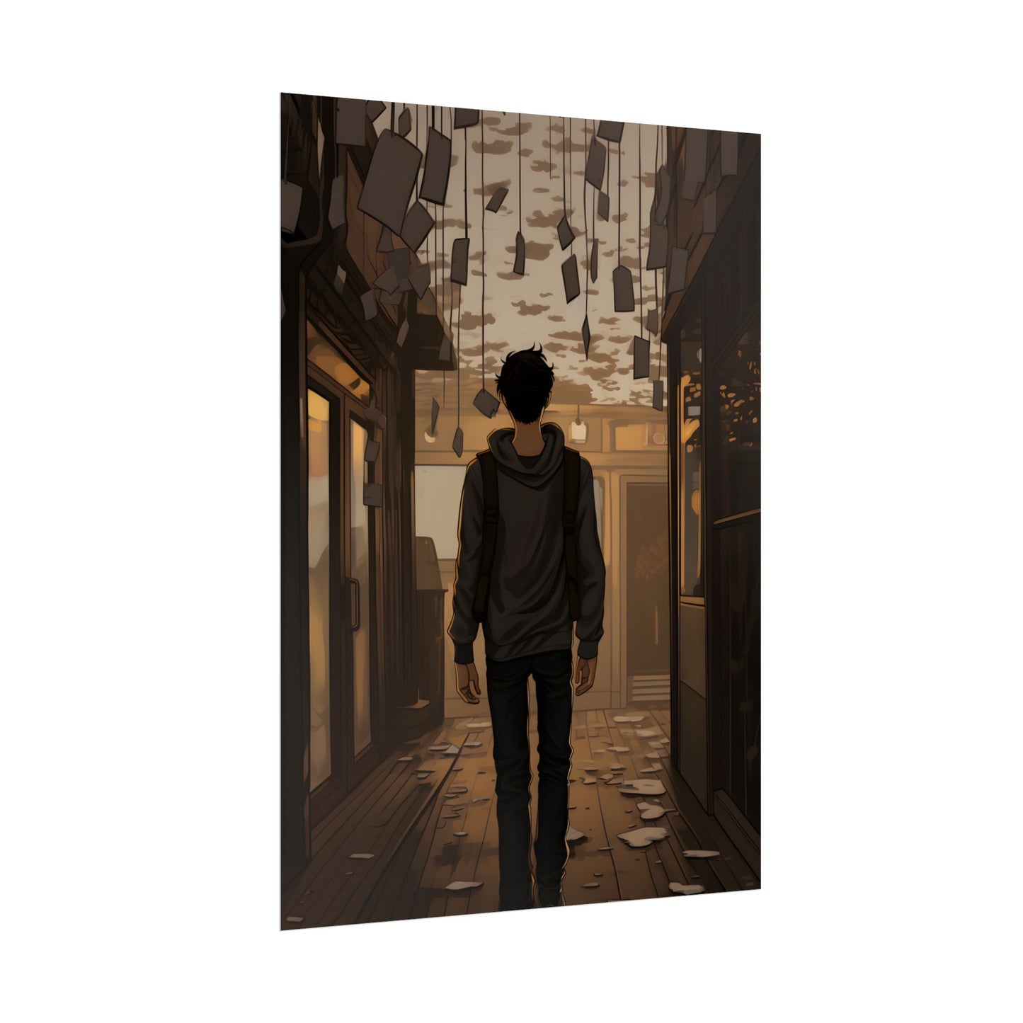 Candid Moment: A Person's Story in an Indoor Setting - Poster