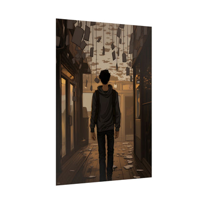 Candid Moment: A Person's Story in an Indoor Setting - Poster