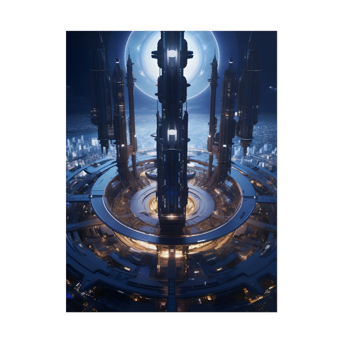 Massive Space Station: A Complex Oasis in Outer Space - Poster