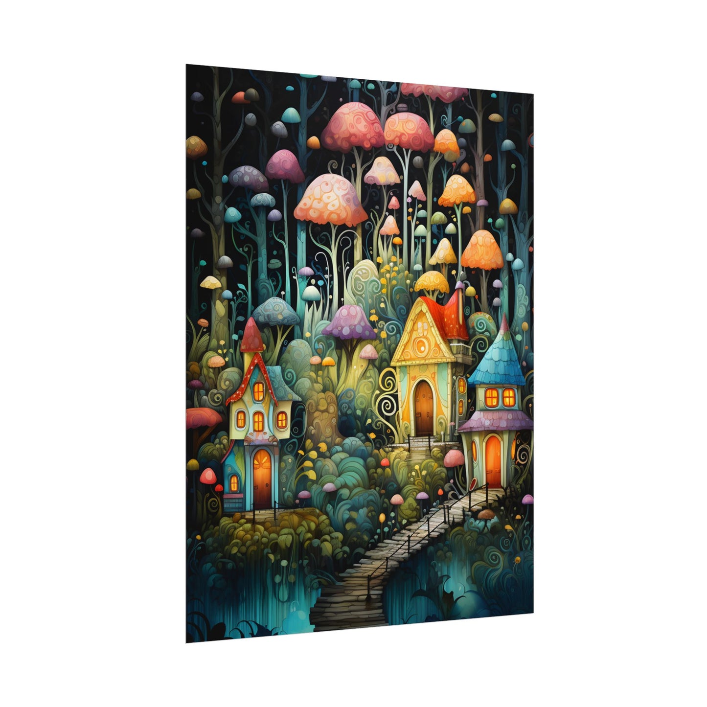 Enchanted Forest Fairies: A Classic Whimsical Artwork - Poster