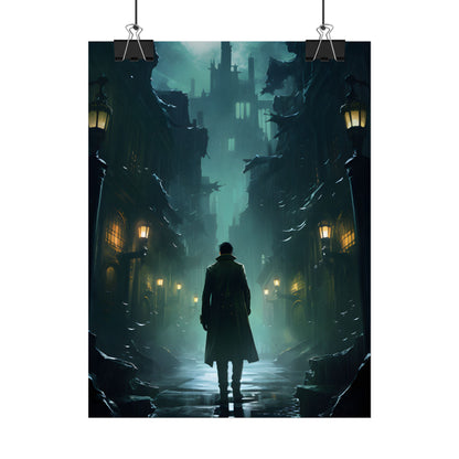 Urban Noir Detective: Mystery Solving Artwork - Poster