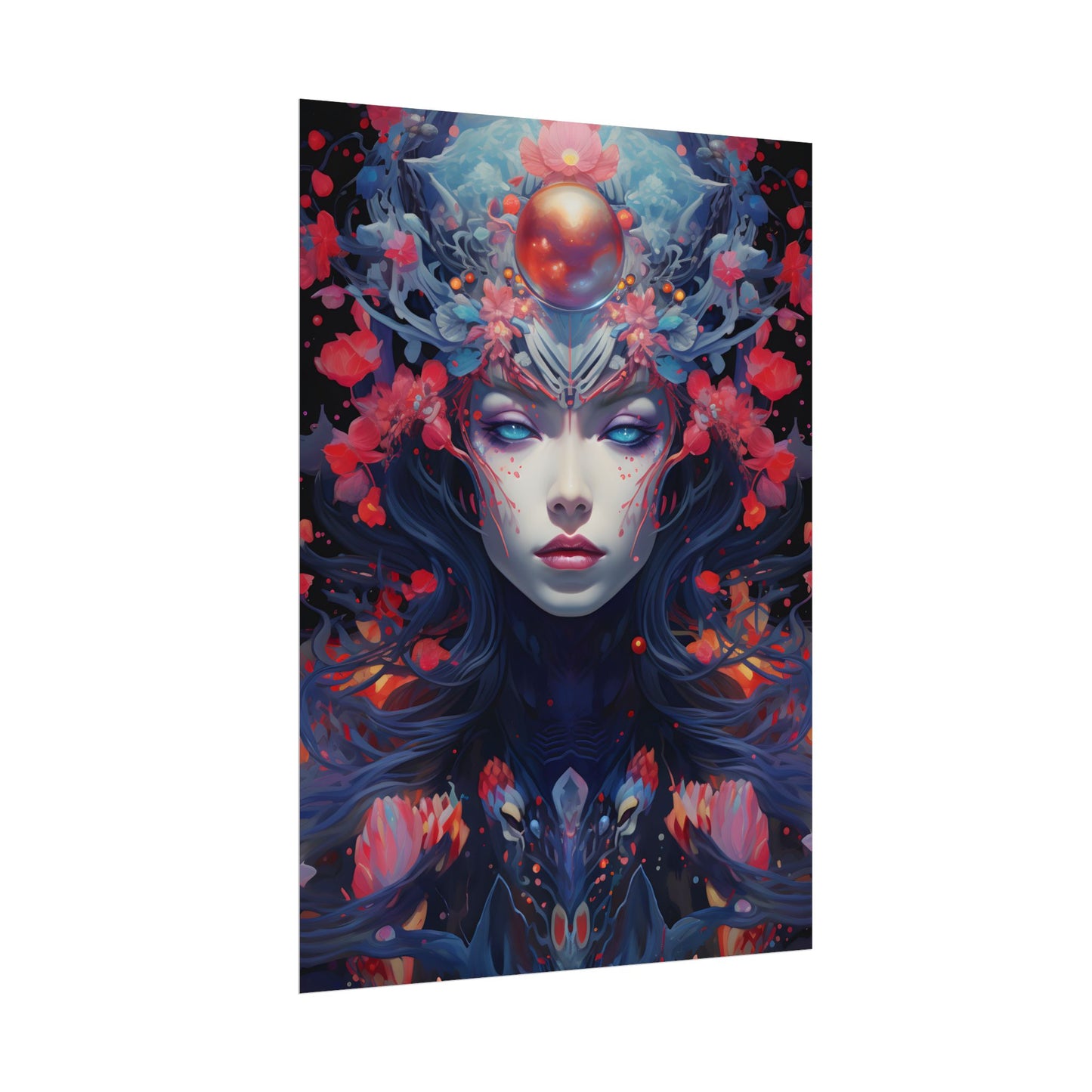 Otherworldly Celestial Dreams: Starry Night Artwork - Poster