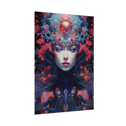 Otherworldly Celestial Dreams: Starry Night Artwork - Poster