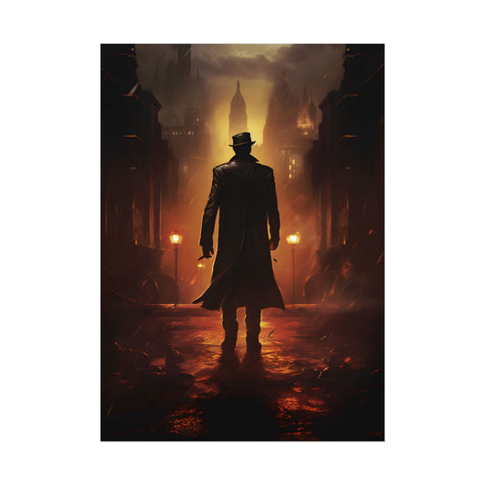 Urban Fantasy Detective: Mystery Graphic Novel Artwork - Poster