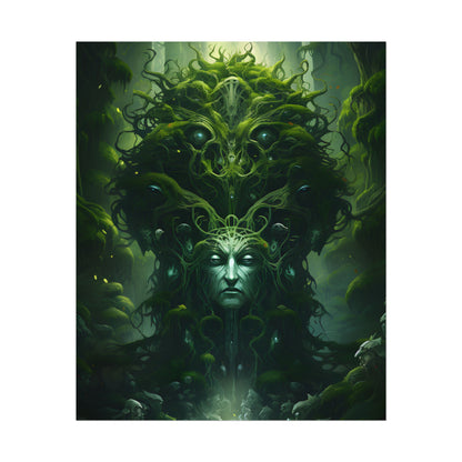 Mystical Forest Guardians: Ancient Tree Spirits Ethereal Artwork - Poster