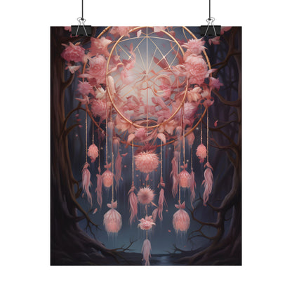 Ethereal Dreamcatcher Realm: Surreal Landscape Art - Poster