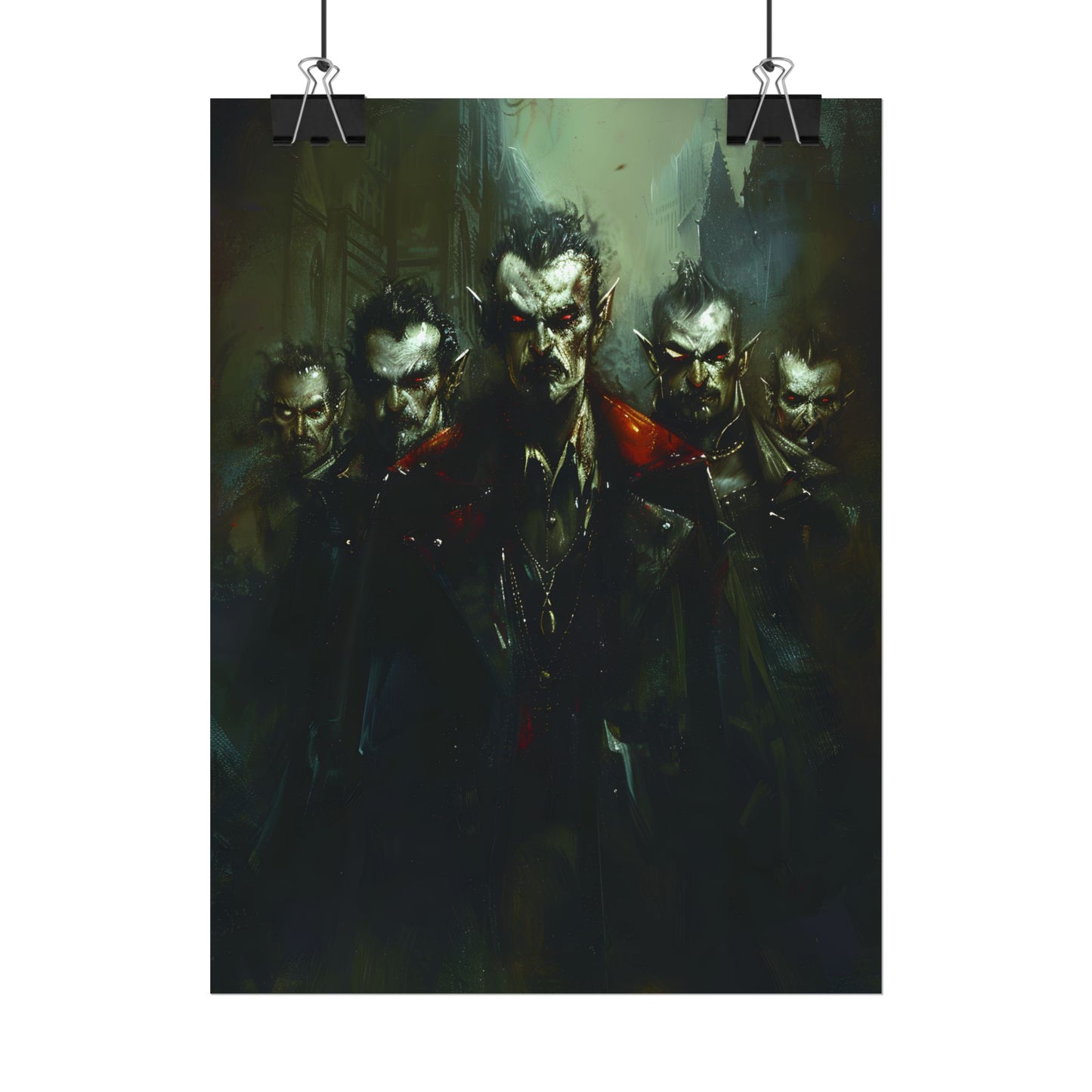 Gothic Vampires: Dark Fantasy Artwork - Poster