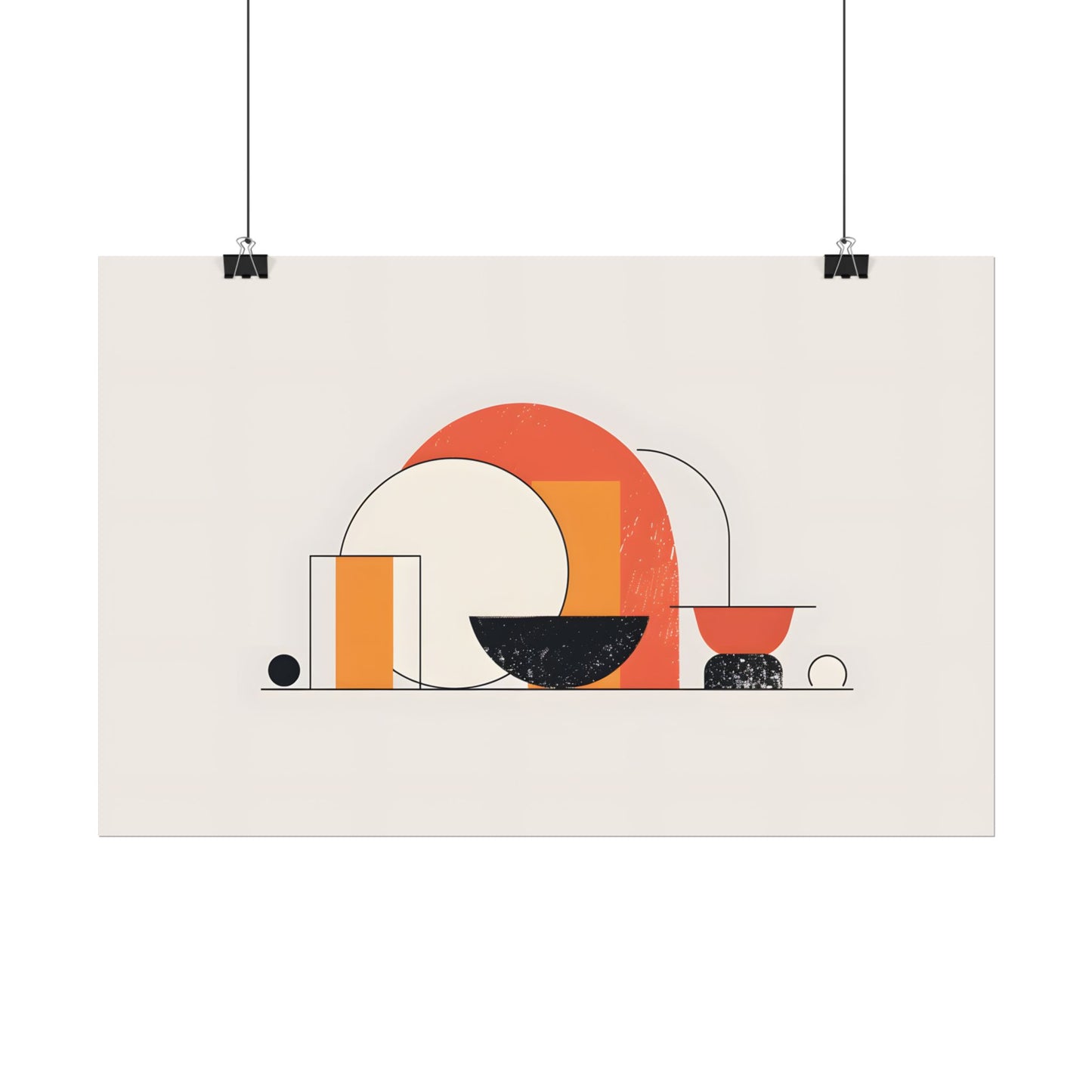 Minimalist Digital Product Design: Bold Block Artwork - Poster
