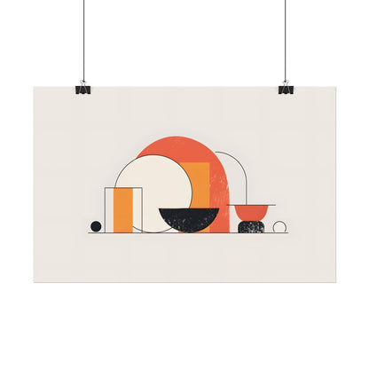 Minimalist Digital Product Design: Bold Block Artwork - Poster