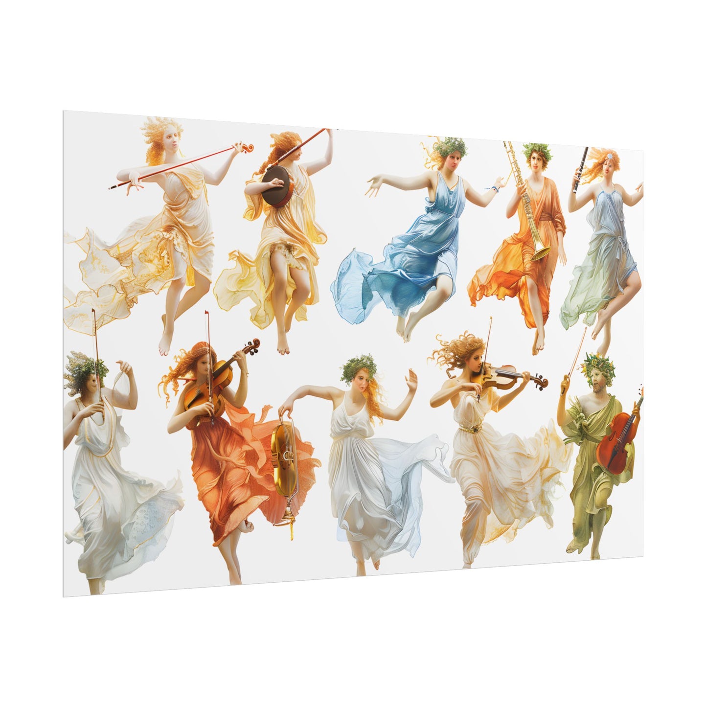 Ethereal Goddesses of Greece: Athena to Nemesis Artwork - Poster