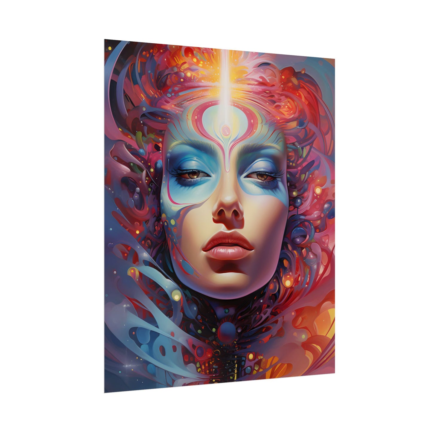 Vibrant Celestial Art Gallery: Wide Angle Shot - Poster