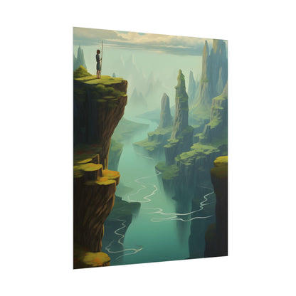 Outdoor Landscape: Desert Rock Formation Digital Art - Poster