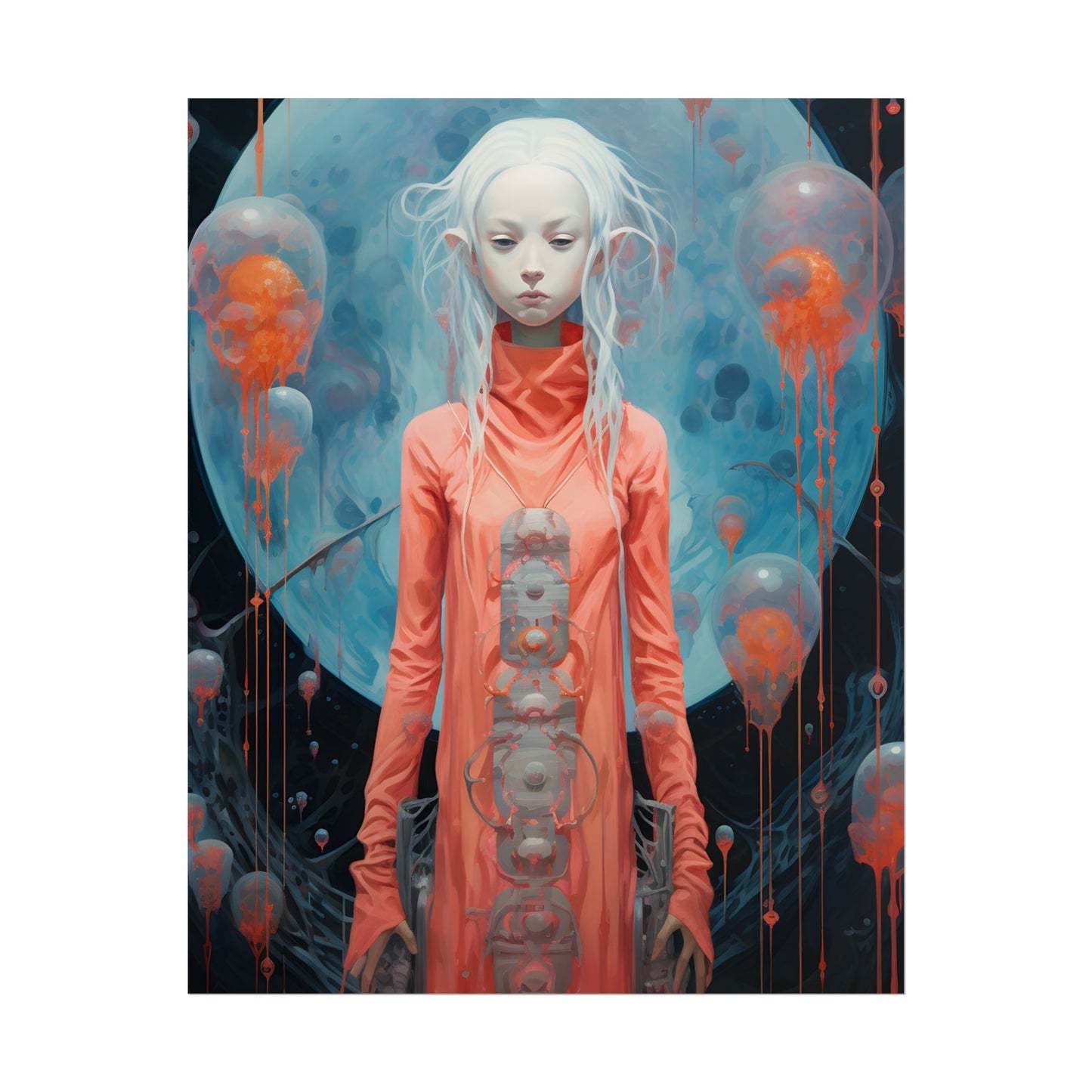 Celestial Dreams: Vibrant Stars and Planets Art - Poster