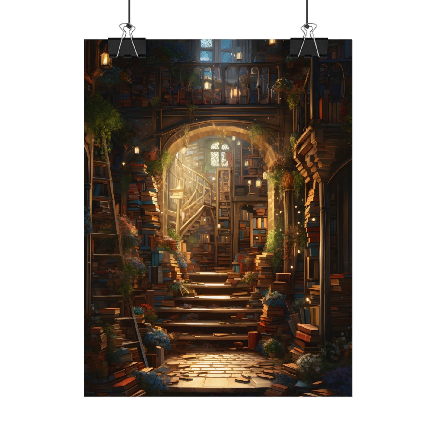 Magical Bookshop: Cozy Artwork of a Charming Bookshop - Poster