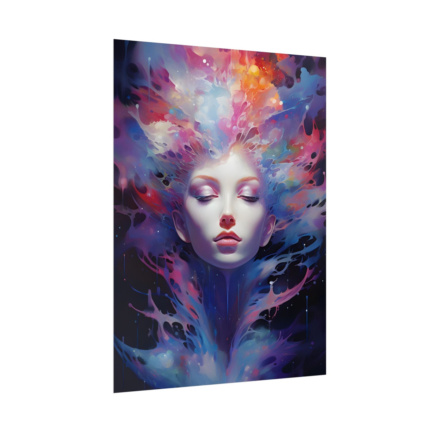 Otherworldly Celestial Dreams: Impressionistic Art Gallery - Poster