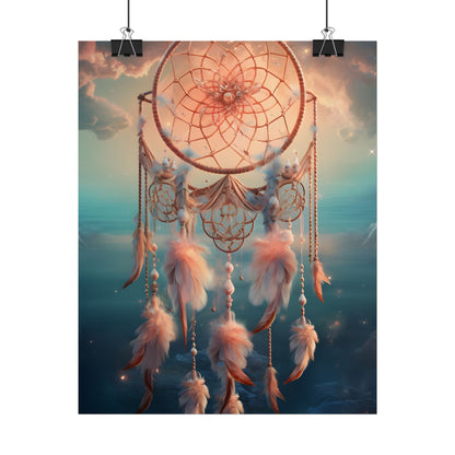 Ethereal Dreamcatcher Realm: Surreal Dreamscape Digital Art - Poster
