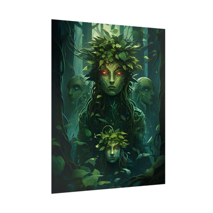 Mystical Forest Guardians: Serene Ancient Tree Spirits - Poster