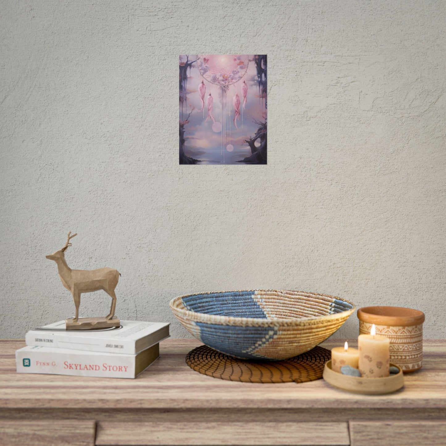 Ethereal Dreamcatcher Realm: Surreal Dreamscape Art - Poster