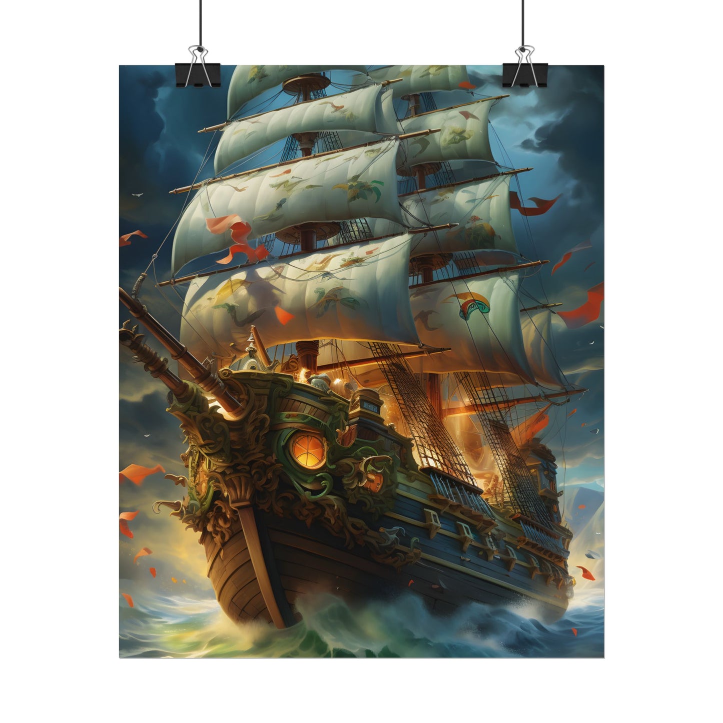 Time-Traveling Sailors: Pirate Crew Adventure Artwork - Poster