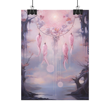 Ethereal Dreamcatcher Realm: Surreal Dreamscape Art - Poster
