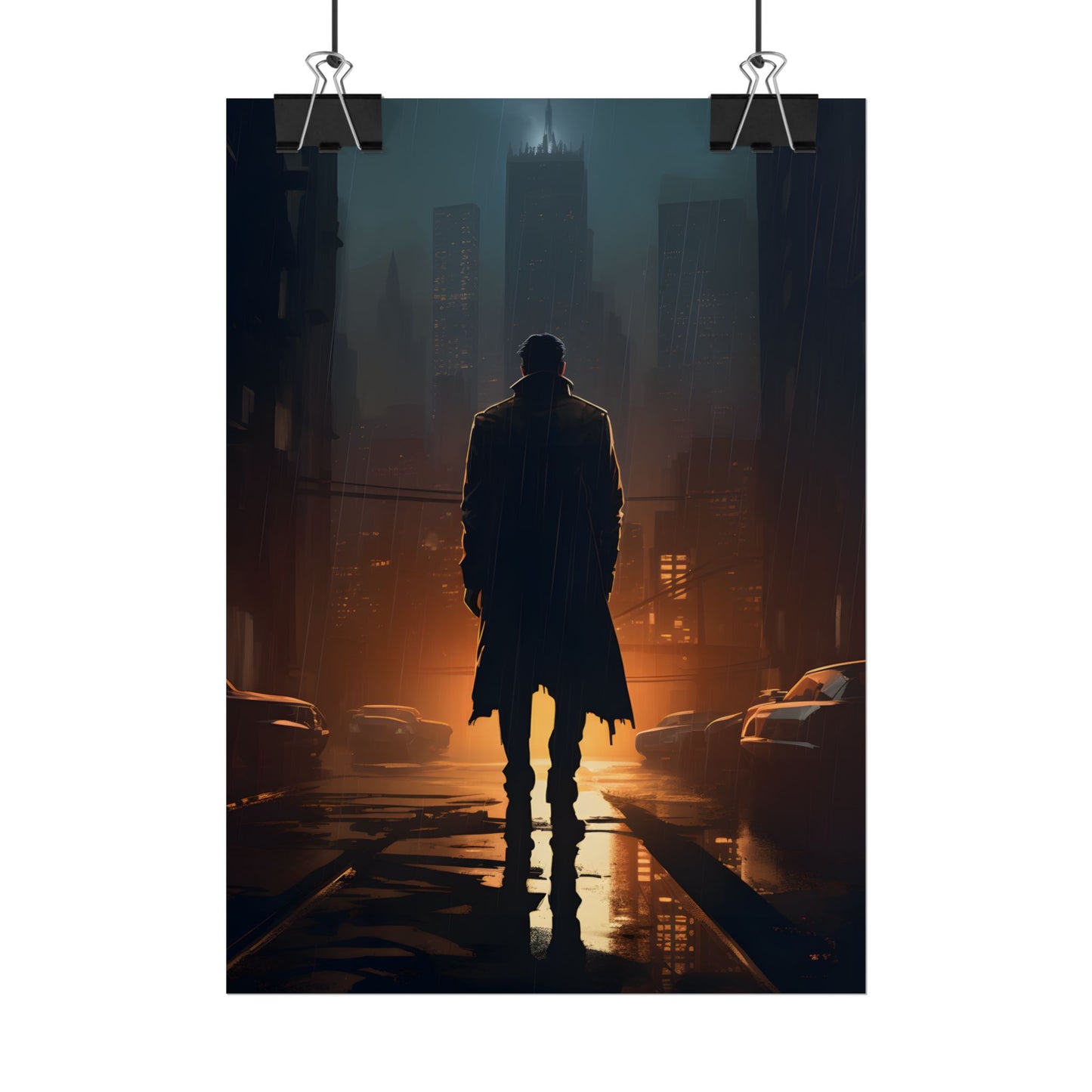 Urban Fantasy Detective: Serious Investigator Artwork - Poster