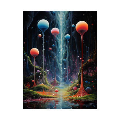 Celestial Dreams: Soft Blue Art Gallery - Poster