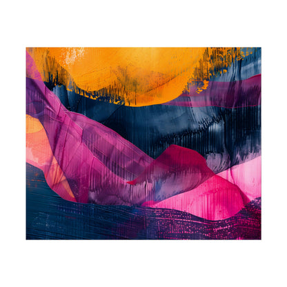 Vibrant Abstract Art: Organic Patterns in Modern Colors - Poster