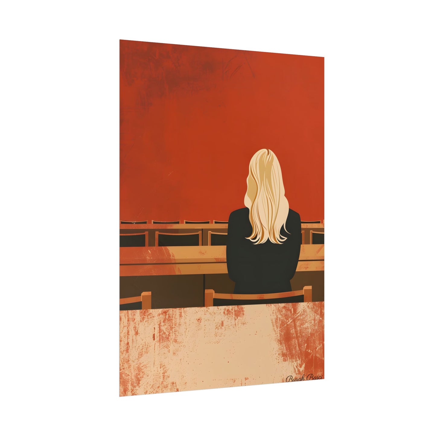 Minimalist Portrait: Blonde Woman in 20[4] Batch Poster Art - Poster