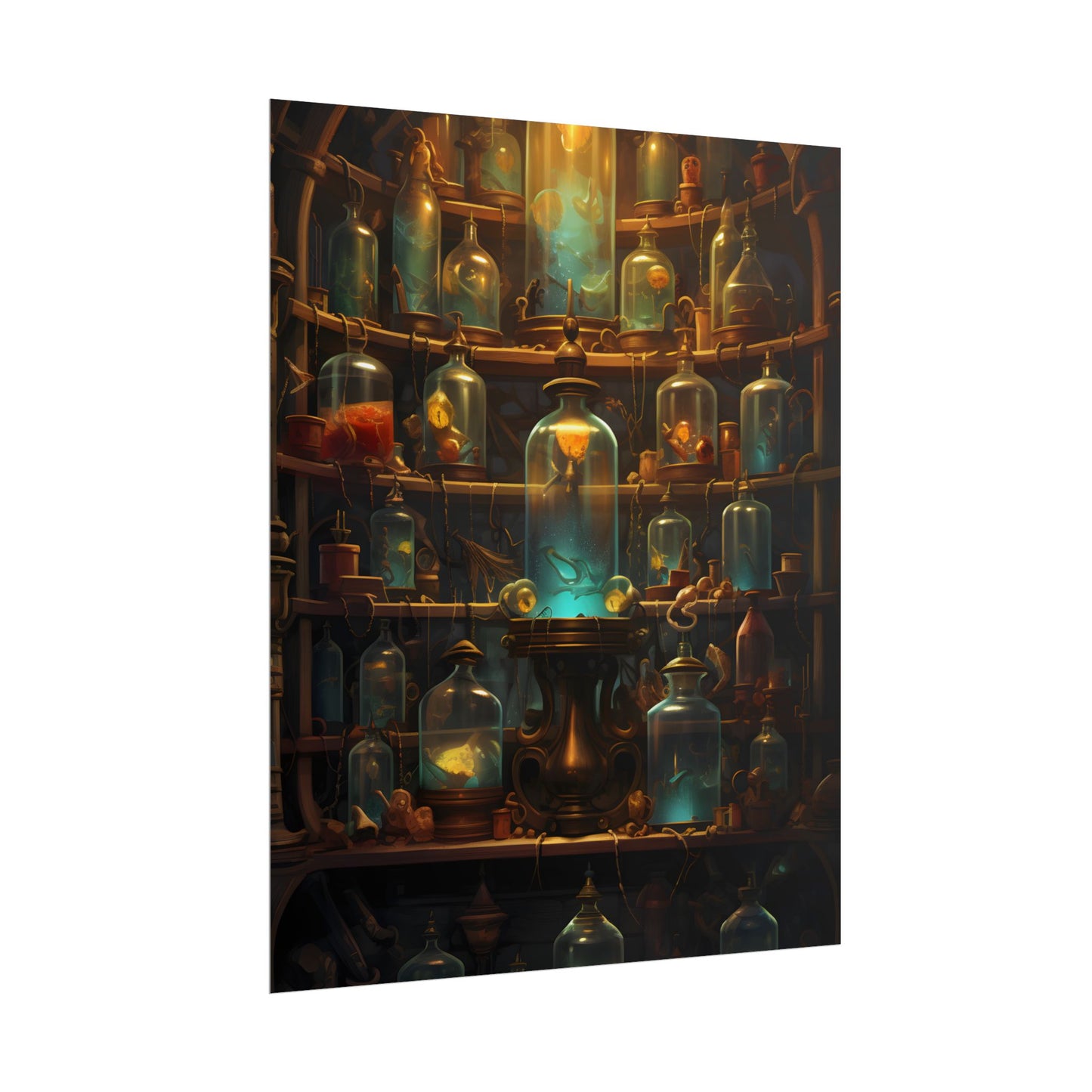 Lab Curiosities: Mysterious Research Space Artwork - Poster