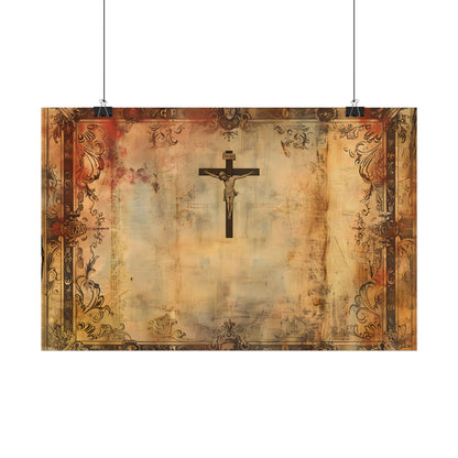 Vintage Biblical Art Print: A Historical Scene - Poster