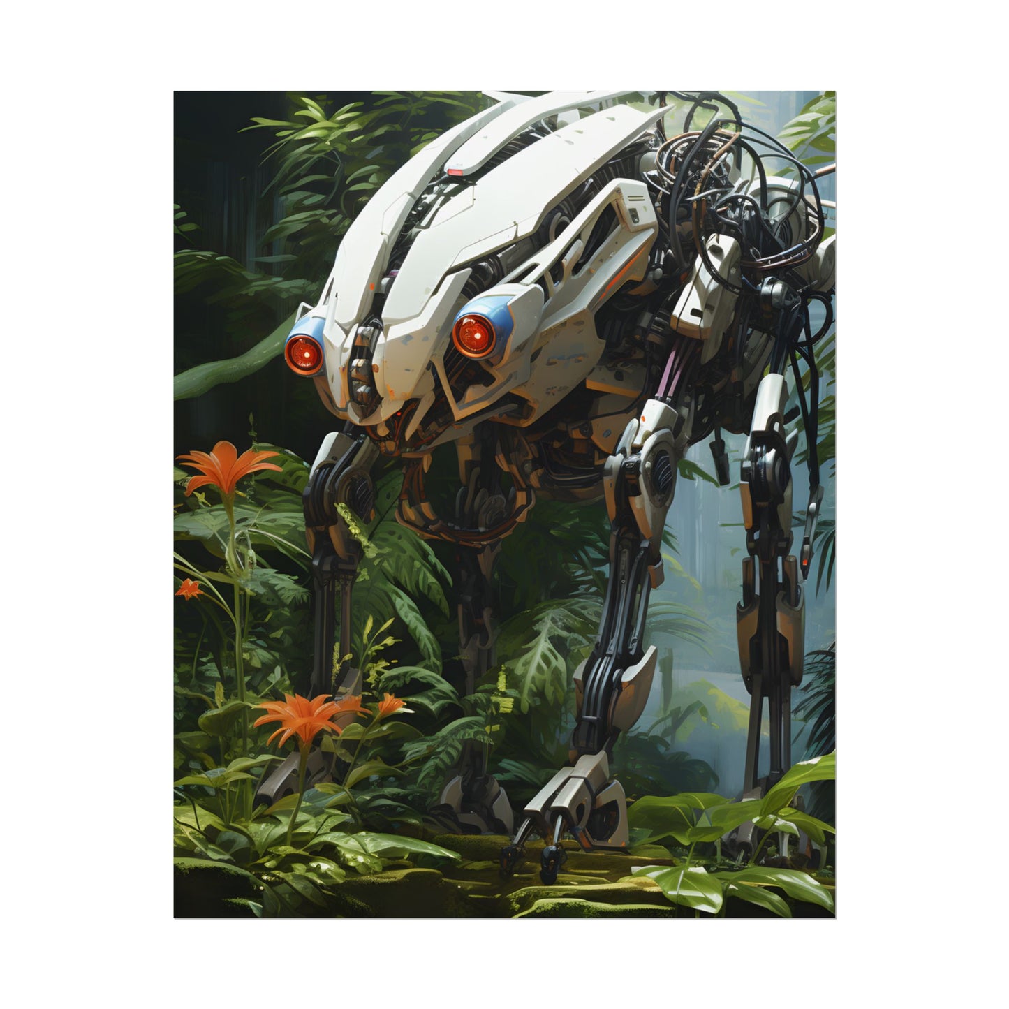 Robotic Wildlife Sanctuary: Harmony in Nature - Poster