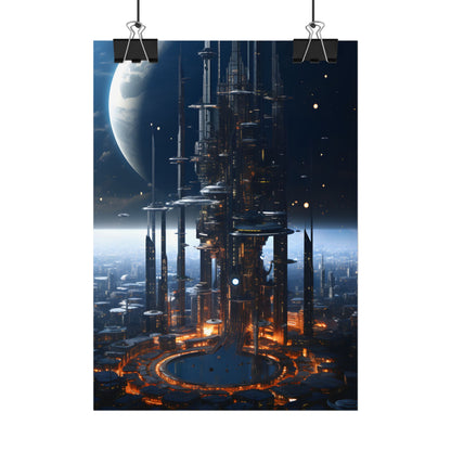 Massive Space Station: Industrial Orbit Artwork - Poster