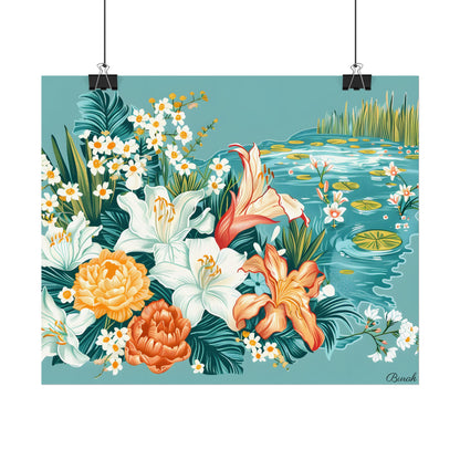 Vibrant Florida State Map: Colorful Artwork - Poster