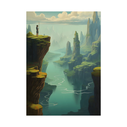 Outdoor Landscape: Desert Rock Formation Digital Art - Poster