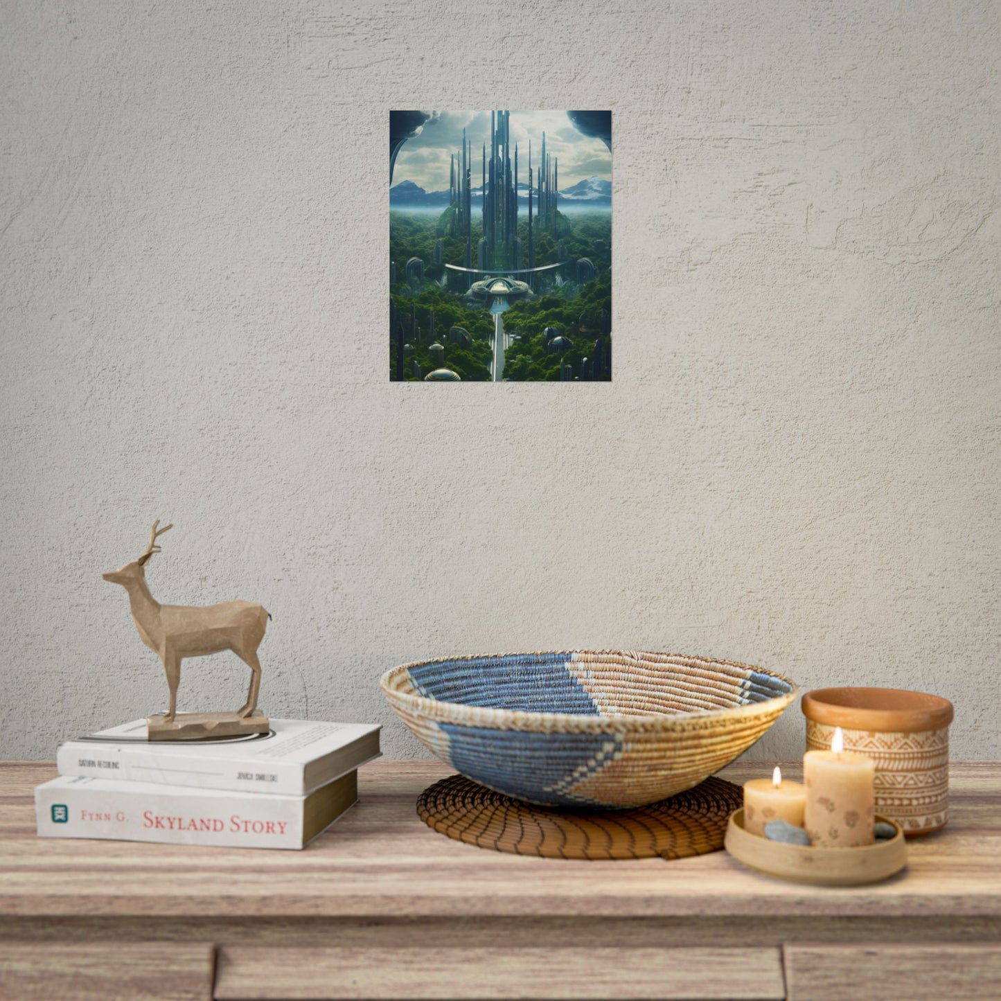 Dystopian Utopia: Perfect Yet Oppressive Society - Artwork - Poster