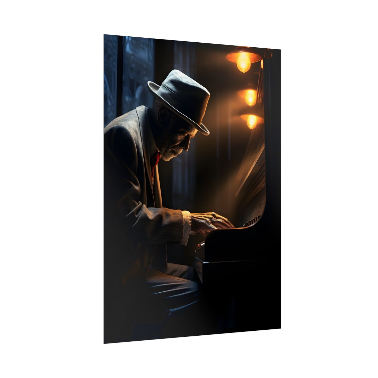 Intricate Piano Moment: Reflections of a Musician - Poster