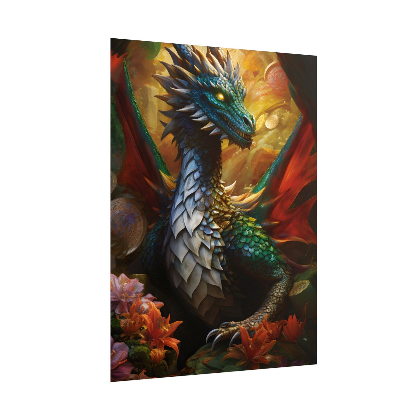 Epic Fantasy Dragon: Ancient Guardian of Wonder - Poster