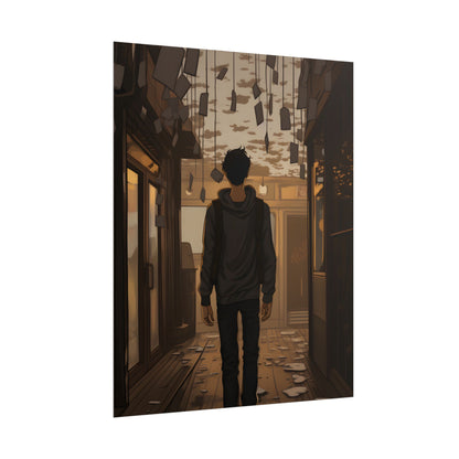 Candid Moment: A Person's Story in an Indoor Setting - Poster