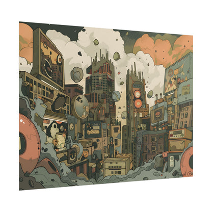 Comic Book Style Iconic Mask: Bold Lines and Dramatic Details - Poster