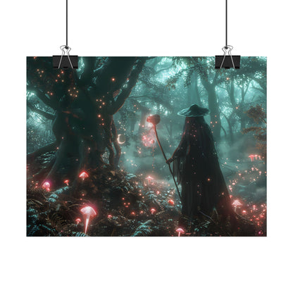 Whispers of Magic in Enchanted Woods: A Mysterious Encounter with the Witch - Poster