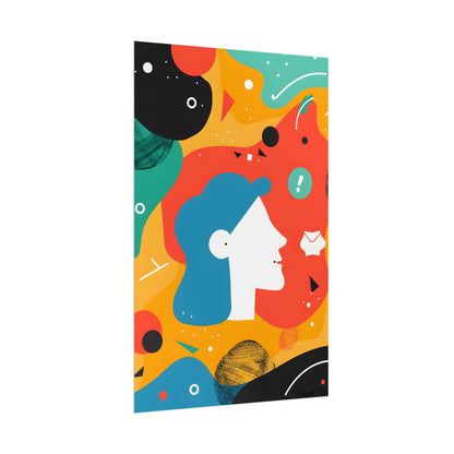Vibrant Growth Mindset: Colorful Motivation Art - Poster