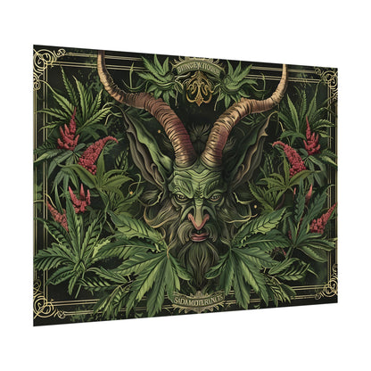 Victorian Devil: Dark Ominous Illustration - Poster