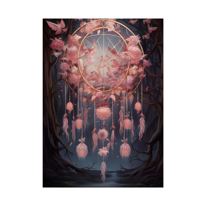 Ethereal Dreamcatcher Realm: Surreal Landscape Art - Poster