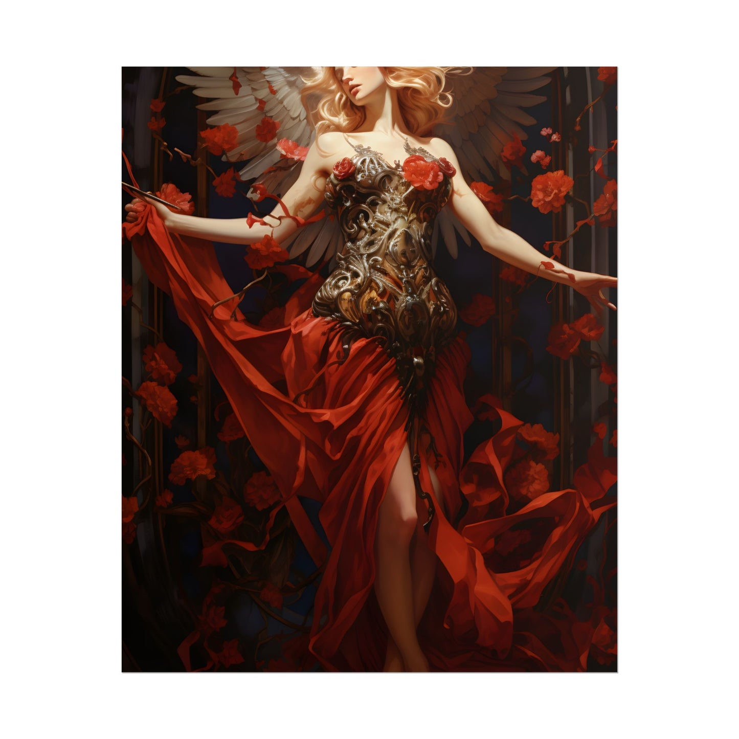 Enigmatic Guardian: A Figure of Mysterious Presence - Poster