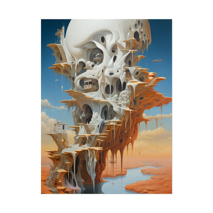 Surreal Dream World: Psychedelic Dreamscape Art - Poster