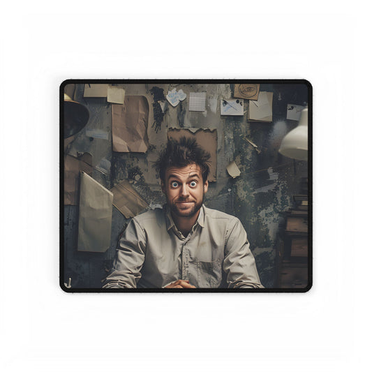 Self-Portrait in Reflection: Everyday Life Moment - Desk Mat
