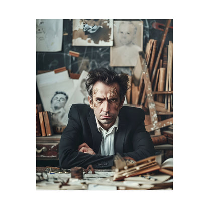 Intimate Self-Reflection: A Man's Portrait - Poster